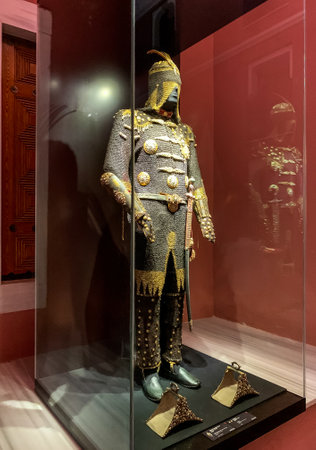 Topkapi Palace's Imperial Treasury and Armor in Istanbul, Turkey.のeditorial素材