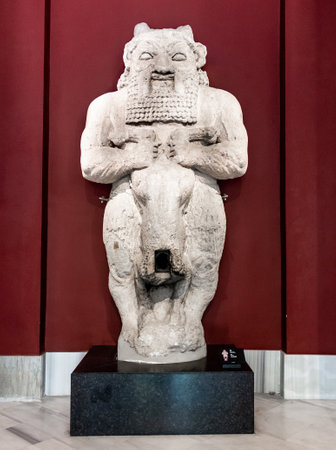 Statue of Bes at Istanbul Archaeological Museum in Istanbul, Turkey.