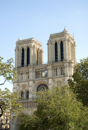 Afternoon image of Notre Dame de Paris, often known simply as Notre Dame Cathedral. The structure is a Gothic cathedral on the eastern half of the Ãï¿½Ã¯Â¿Â½le de la CitÃï¿½ÃÂ© in Paris, France. Notre Dame de Paris (French for "Our Lady of Paris", meanのeditorial素材