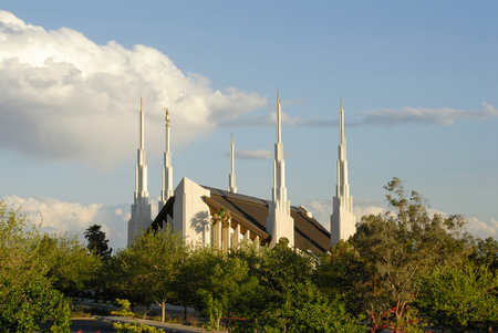 Temple of the Church of Jesus Christ of Latter-day Saints located in Las Vegas, Nevada.の写真素材