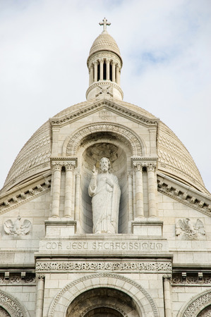 Basilica Sacre Coeur on Montmartre, Parisの写真素材
