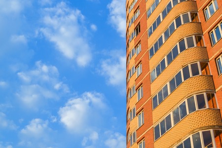 New multi-storey residential buildingの写真素材