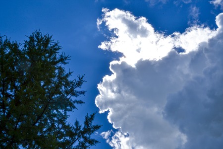 Sky with rain cloudsの写真素材
