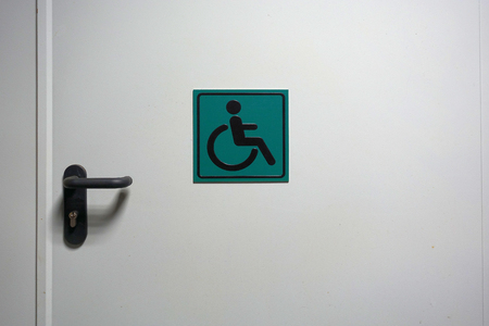 Disable person sign. Toilet icon for handicap.の写真素材