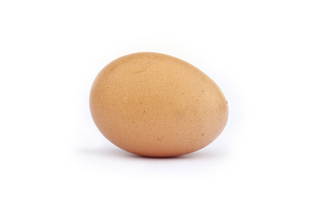 Close up of eggs isolated on white background .の写真素材