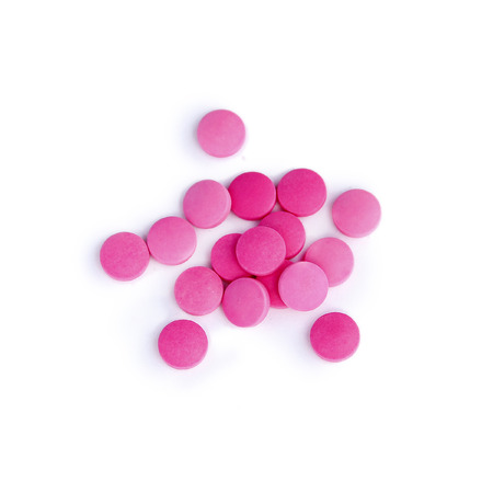 Composition of the tablets. isolated on a white background.の写真素材