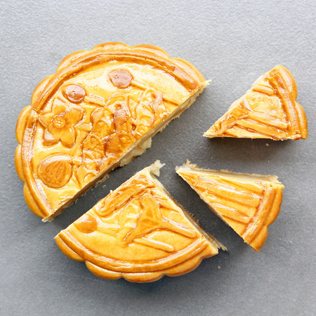 Mooncake,Chinese mid autumn festival food.の写真素材