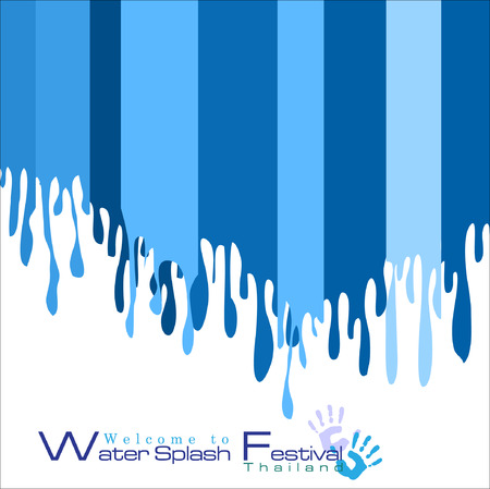 Abstract background Songkran Festival: The Water Splash Festival.Illustrationのイラスト素材