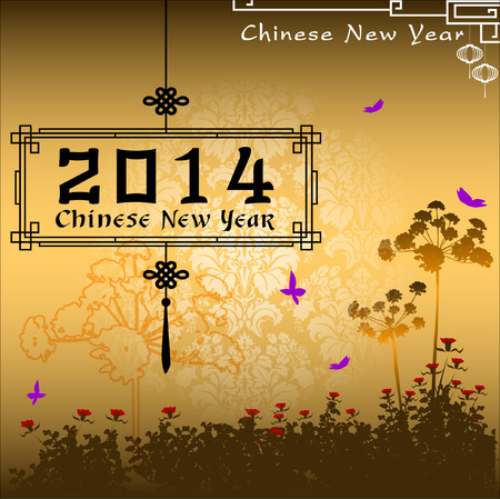 Abstract chinese new year graphic and background. Illustrationのイラスト素材