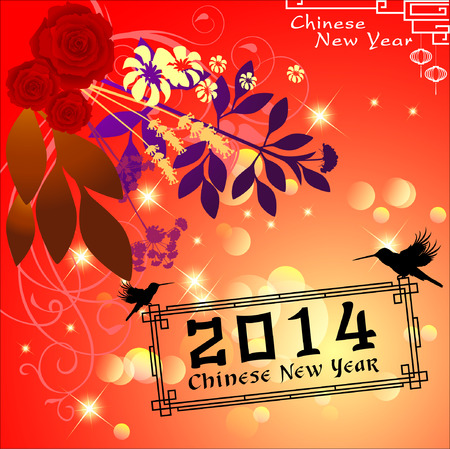 Abstract chinese new year graphic and background. Illustrationのイラスト素材