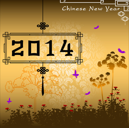 Abstract chinese new year graphic and background. Illustrationのイラスト素材