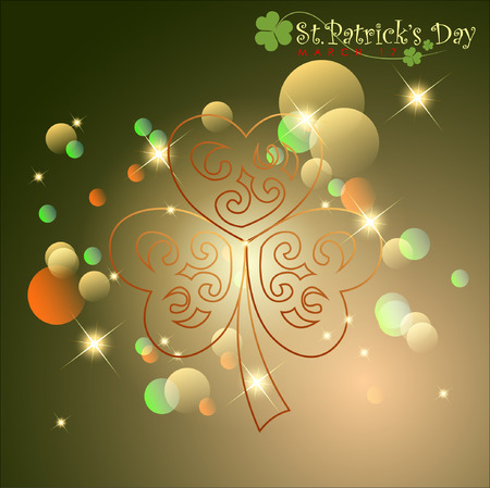Abstrackt of St.Patrick\'s Day, Background Design, Illustrationのイラスト素材