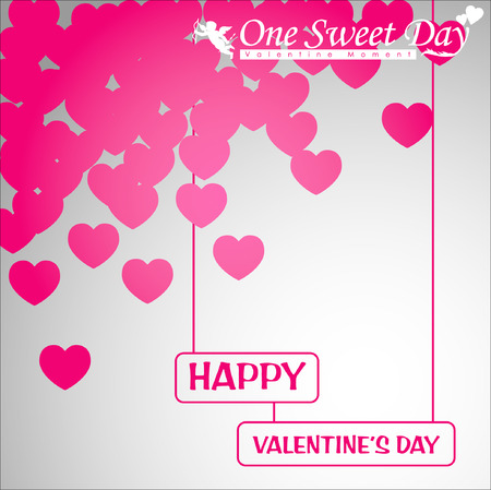 Abstract background of Valentine's day. Background Template. Illustration, EPS 10のイラスト素材