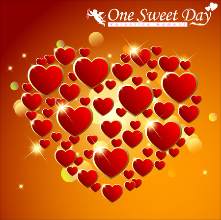 Abstract background of Valentine\'s day. Background Template. Illustrationのイラスト素材