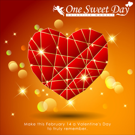 Abstract background of Valentine\'s day. Background Template. Illustrationのイラスト素材