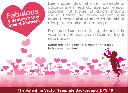 Abstract background of Valentine\'s day. Background Template. Illustrationのイラスト素材