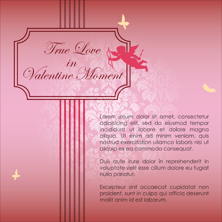 Abstract background of Valentine\'s day. Background Template. Illustrationのイラスト素材