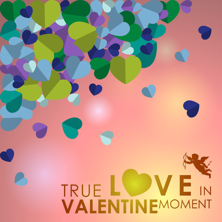 Abstract background of Valentine\'s day. Background Template. Illustrationのイラスト素材