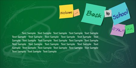 Welcome back to school Vector Background. Illustration, EPS 10.のイラスト素材