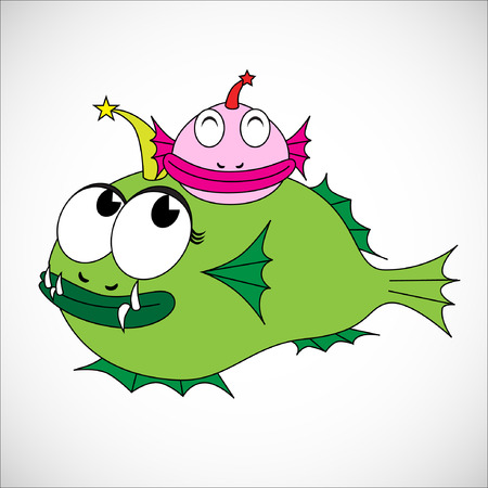 Nursing Animal Cartoon.Illustration, EPS 10のイラスト素材