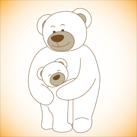 Nursing Animal Cartoon.Illustration, EPS 10のイラスト素材
