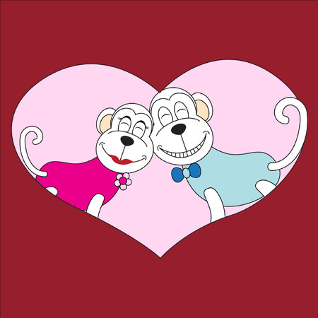 Nursing Animal Cartoon.Illustration, EPS 10のイラスト素材