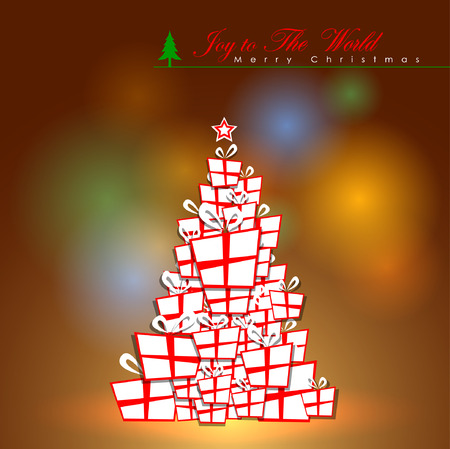 Abstract Christmas Background. Christmas Tree Concept. Illustration, EPS 10のイラスト素材