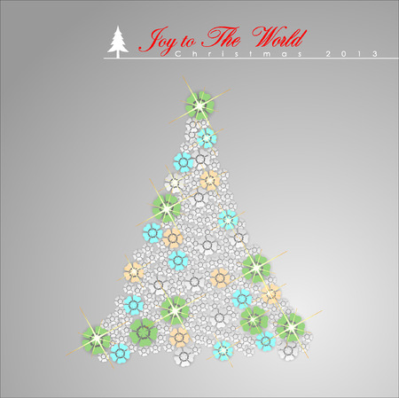 Abstract Christmas Background. Christmas Tree Concept. Illustration, EPS 10のイラスト素材