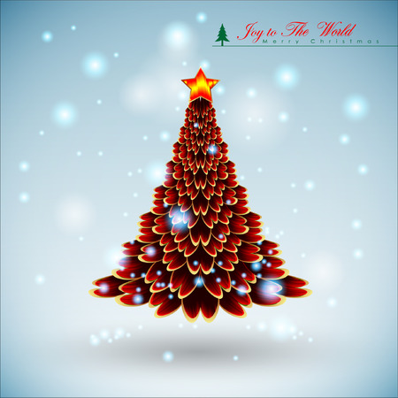 Abstract Christmas Background. Christmas Tree Concept. Illustration, EPS 10のイラスト素材