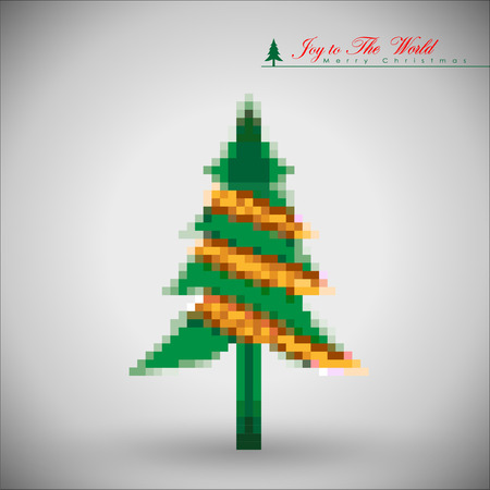 Abstract Christmas Background. Christmas Tree Concept. Illustration, EPS 10のイラスト素材