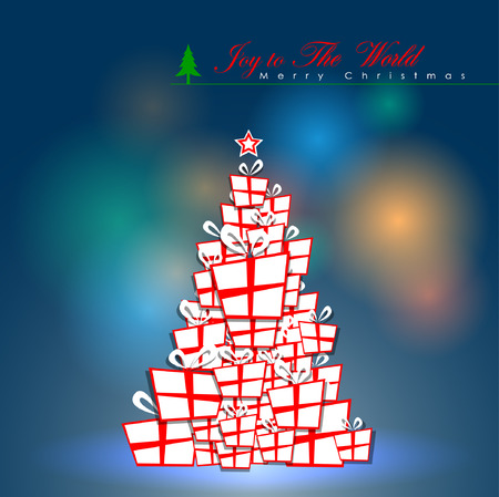Abstract Christmas Background. Christmas Tree Concept. Illustration, EPS 10のイラスト素材