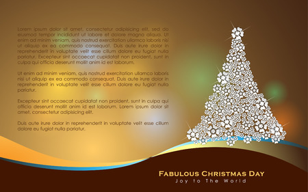 Abstract Christmas Background. Christmas Tree Concept. Illustration, EPS 10のイラスト素材