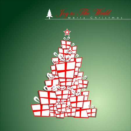 Abstract Christmas Background. Christmas Tree Concept. Illustration, EPS 10のイラスト素材