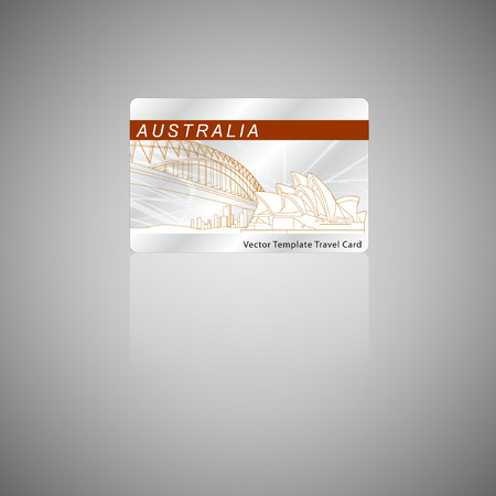 Card Design Template. Travel concept. Illustration, EPS 10.のイラスト素材
