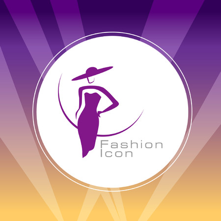 Abstract Icon template.Beauty and Fashion Concept. Illustration, EPS 10のイラスト素材