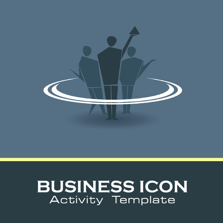 Abstract Icon template. Marketing and organize activity icon.Illustration, EPS 10のイラスト素材