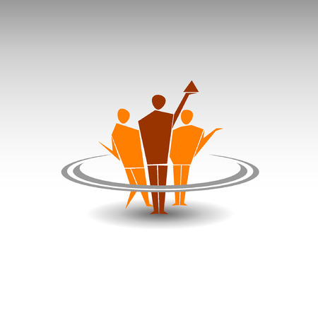 Abstract Icon template. Marketing and organize activity icon.Illustration, EPS 10のイラスト素材