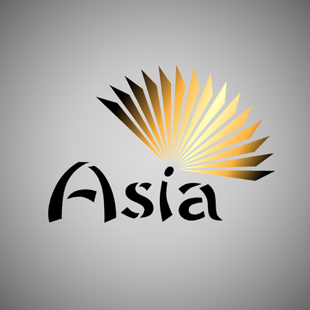 Abstract Icon template. Asia concept. Tourism and travel icon.Illustration, EPS 10のイラスト素材