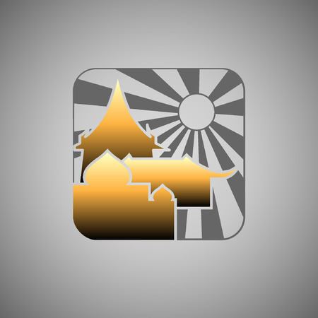 Abstract Icon template. Asia concept. Tourism and travel icon.Illustration, EPS 10のイラスト素材