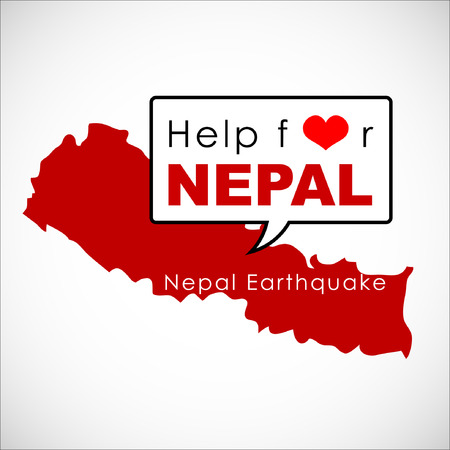 Help and Donation for NEPAL Earthquaked 2015. Vector and illustration. EPS 10のイラスト素材