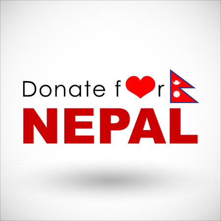 Help and Donation for NEPAL Earthquaked 2015. Vector and illustration. EPS 10のイラスト素材
