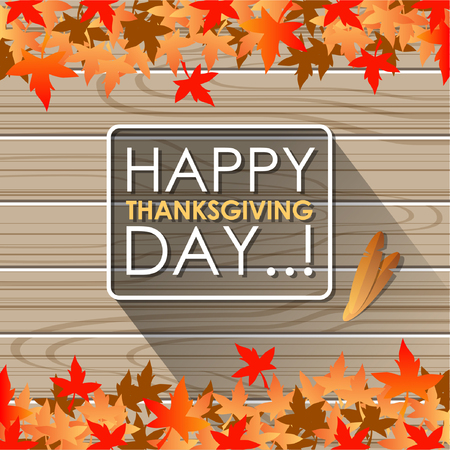 Abstract of Happy Thanksgiving Day. Vector background. Illustrationのイラスト素材