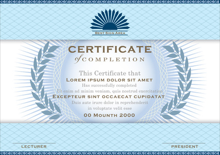 Grand Certificate Template. Vector and Illustration eps 10.のイラスト素材