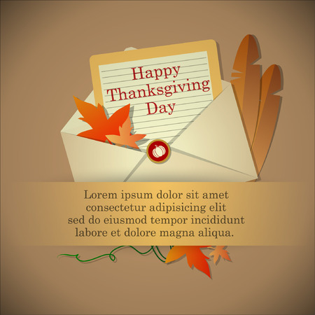 Abstract of Happy Thanksgiving Day. Vector background. Illustrationのイラスト素材