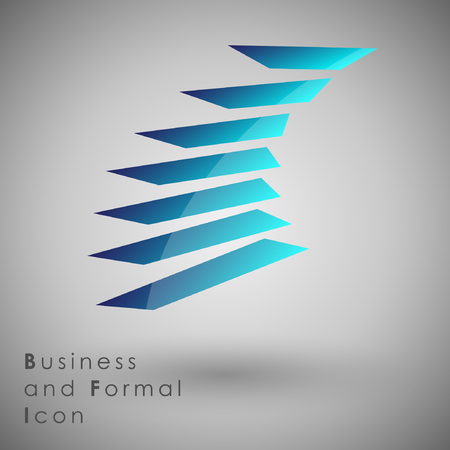 Abstract Icon template.Business and Innovaion Concept. Illustrationのイラスト素材