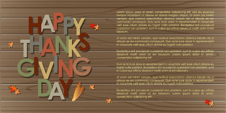 Abstract of Happy Thanksgiving Day. Vector background. Illustrationのイラスト素材