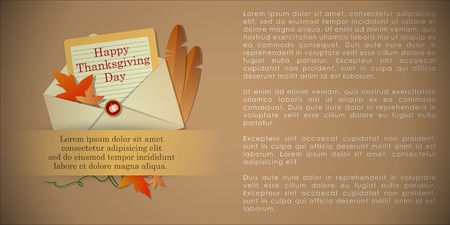 Abstract of Happy Thanksgiving Day. Vector background. Illustration, EPS 10. のイラスト素材