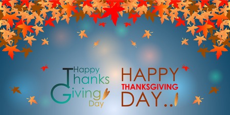 Abstract of Happy Thanksgiving Day. Vector background. Illustration, EPS 10. のイラスト素材