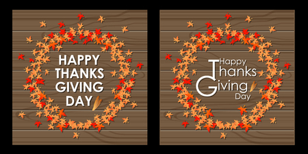 Abstract of Happy Thanksgiving Day. Vector background. Illustration, EPS 10. のイラスト素材