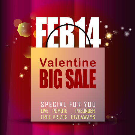 Abstract background of Valentine's day. Background Template. Vector and Illustration, EPS 10のイラスト素材
